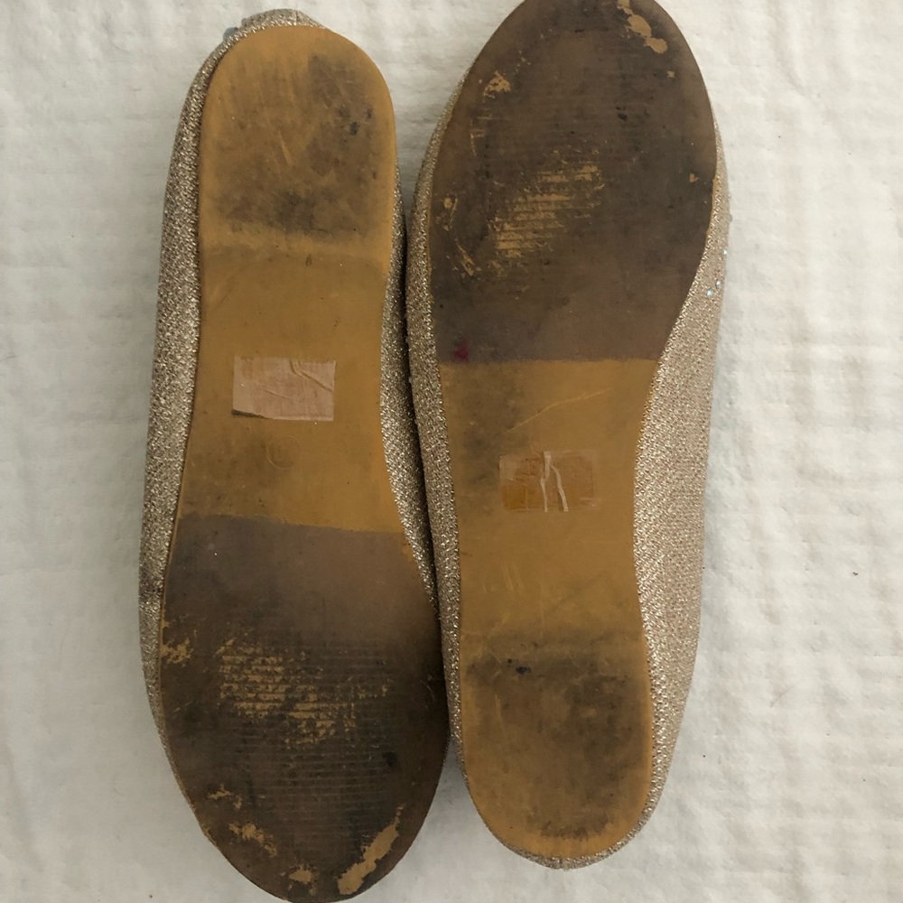 Silverdew Gold Rhinestone Flats - Picture 3 of 4